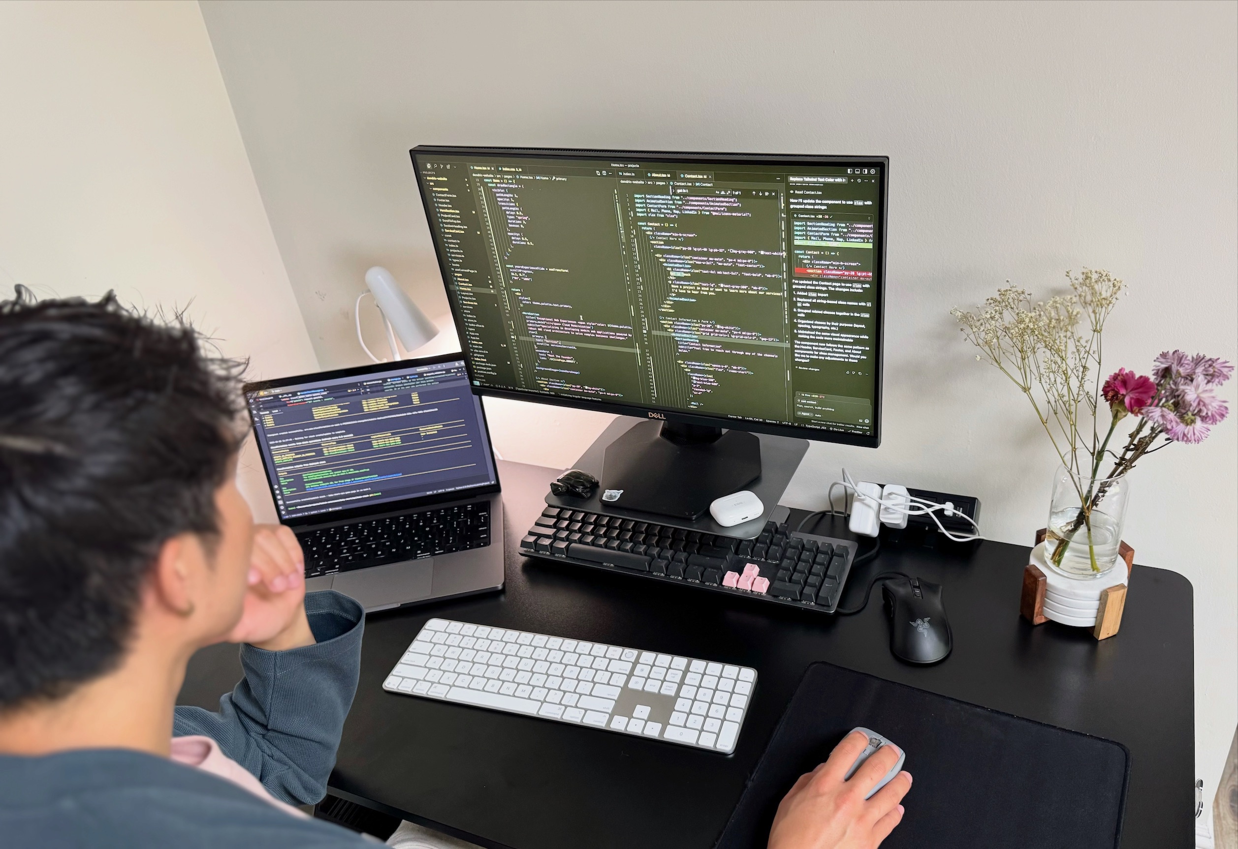 Hero image of the founder of Dendric, a website and web development company